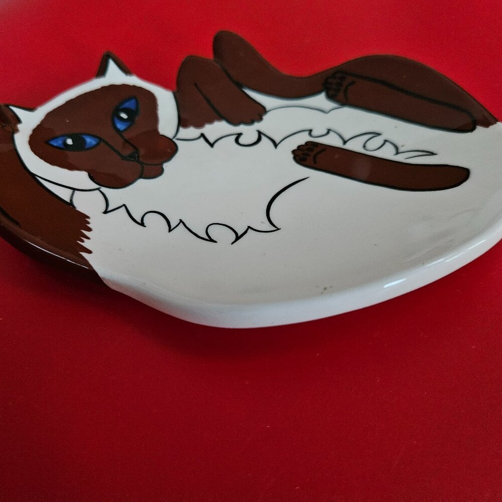 cat trinket plate by Nina Lyman